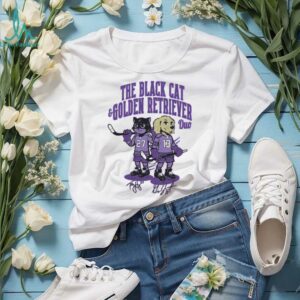 The Black Cat & Golden Retriever Duo T Shirt