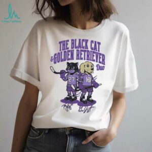 The Black Cat & Golden Retriever Duo T Shirt