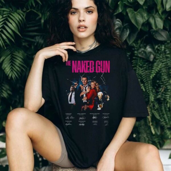 The Naked Gun movie signatures poster shirt