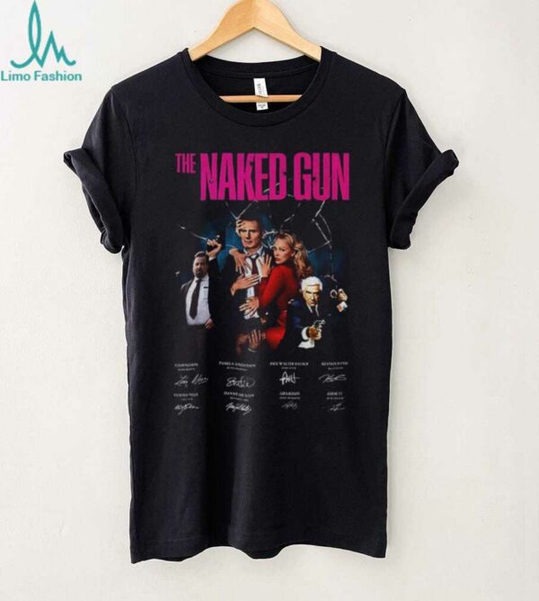 The Naked Gun movie signatures poster shirt