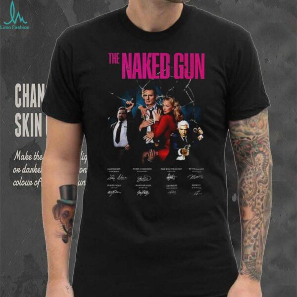 The Naked Gun movie signatures poster shirt