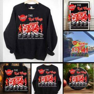 The Red Wings 100 years of Hockeytown thank you for the memories shirt