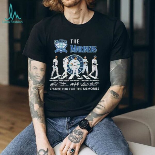The Seattle Mariners Hall Of Fame Thank You For The Memories Road Abbey Signatures T shirts