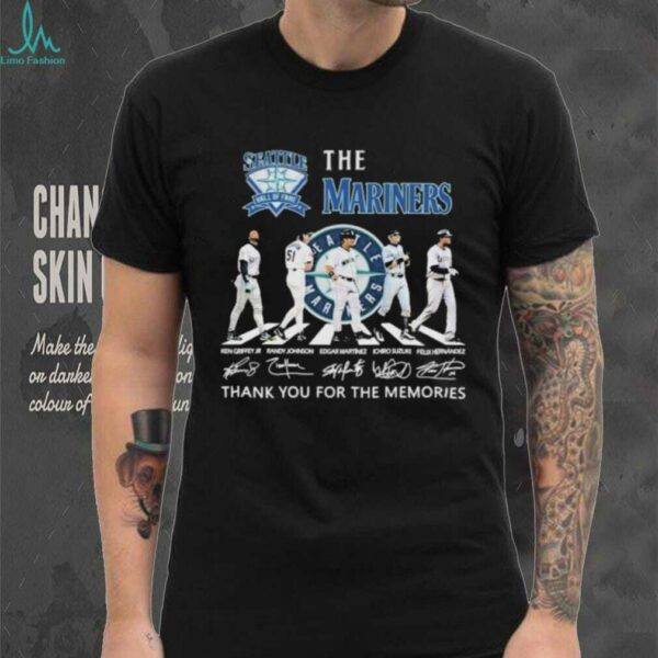 The Seattle Mariners Hall Of Fame Thank You For The Memories Road Abbey Signatures T shirts