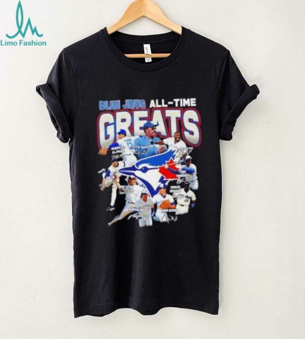 Toronto Blue Jays all time greats legends players signatures shirt
