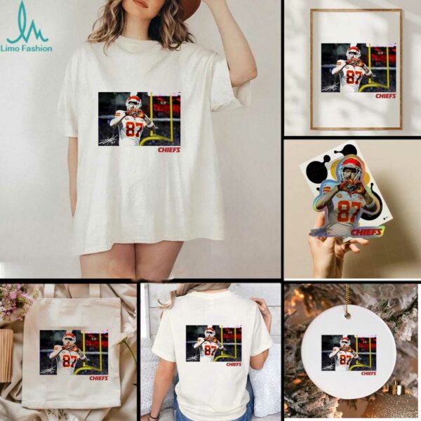 Travis Kelce Kansas City Chiefs heart hand signature shirt