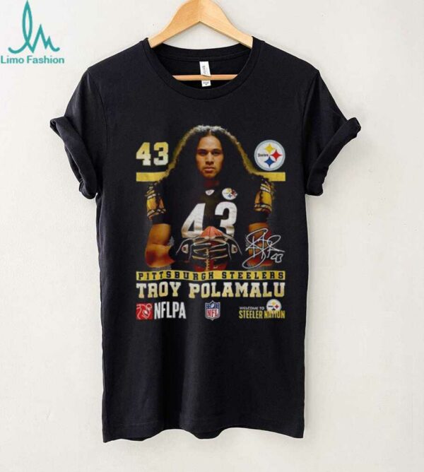 Troy Polamalu Pittsburgh Steelers Football NFL 2025 signature shirt