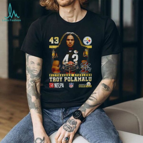 Troy Polamalu Pittsburgh Steelers Football NFL 2025 signature shirt