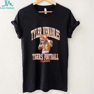 Tyler Venables illustrated Tigers football shirt