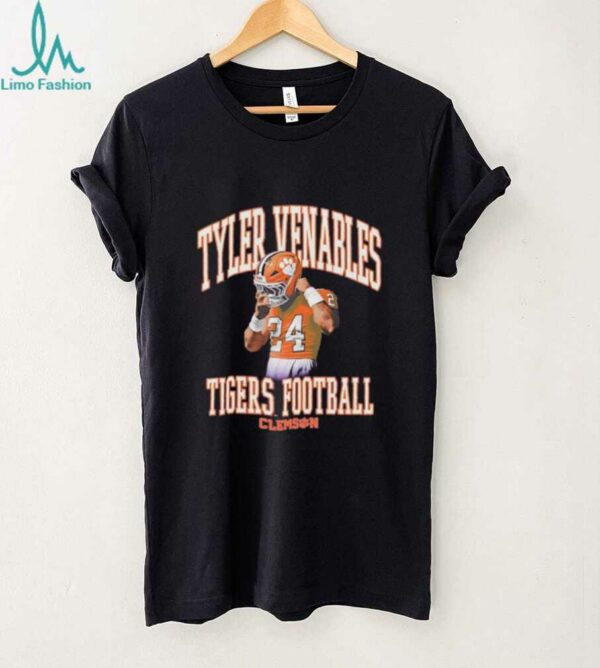Tyler Venables illustrated Tigers football shirt