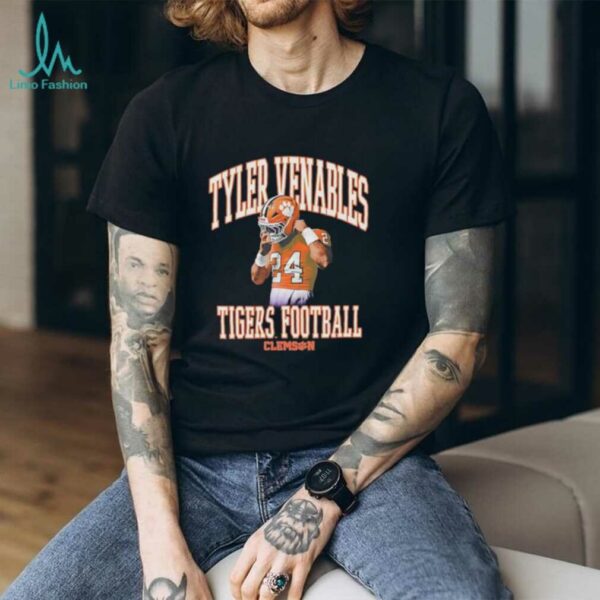 Tyler Venables illustrated Tigers football shirt