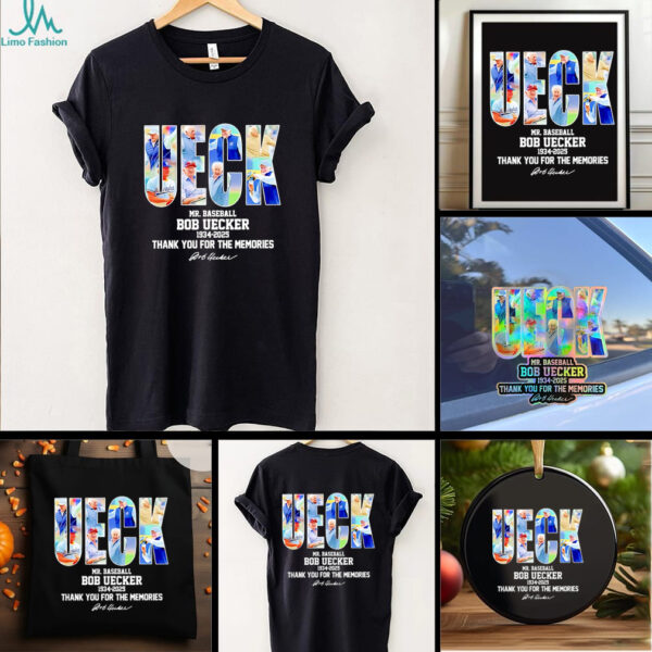 UECK Mr. Baseball Bob Uecker Milwaukee Brewers 1934 2025 thank you for the memories signature shirt