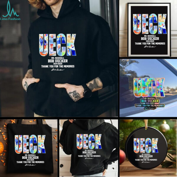 UECK Mr. Baseball Bob Uecker Milwaukee Brewers 1934 2025 thank you for the memories signature shirt