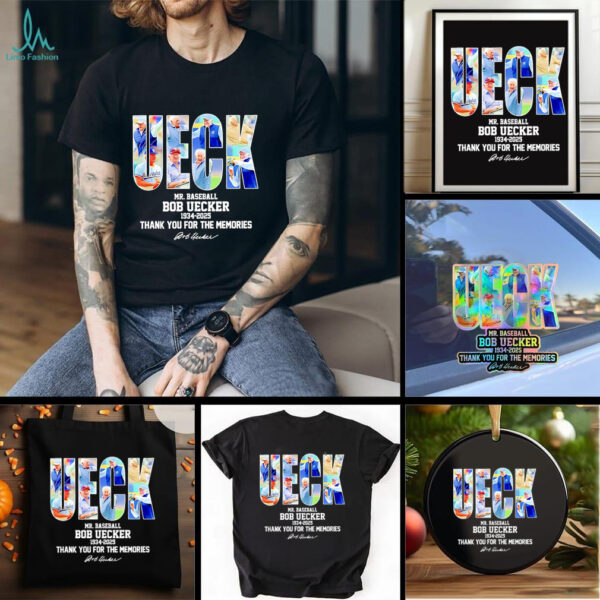 UECK Mr. Baseball Bob Uecker Milwaukee Brewers 1934 2025 thank you for the memories signature shirt