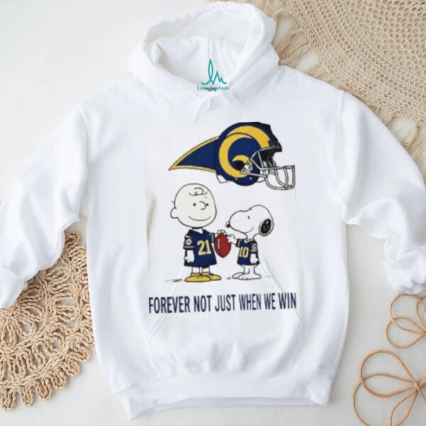 Charlie Brown Snoopy New York Giants Forever Not Just When We Win shirt