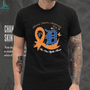 Uterine Cancer Awareness No One Fights Alone Detroit Tigers shirt