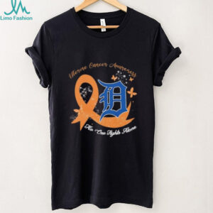 Uterine Cancer Awareness No One Fights Alone Detroit Tigers shirt