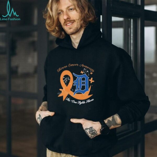 Uterine Cancer Awareness No One Fights Alone Detroit Tigers shirt