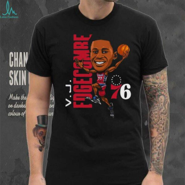 VJ Edgecombe Philadelphia 76ers caricature shirt