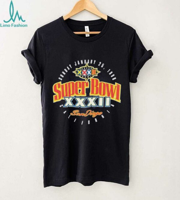 Vintage NFL Football Super Bowl XXXII San Diego Cal Shirt