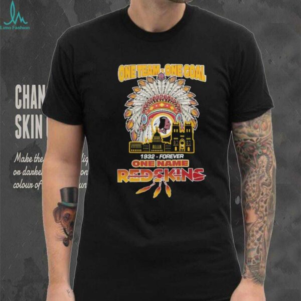Washington Commanders Native american one team one goal 1932 forever one name Redskins shirt