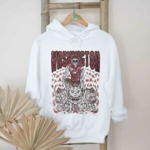 Washington Football Skull Vintage  Football Game Day Unisex Shirt