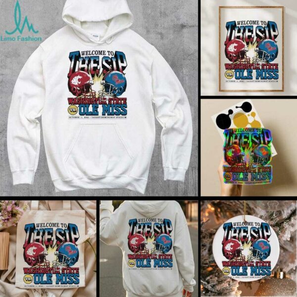 Washington State Cougars vs. Ole Miss Rebels welcome to the sip 2025 shirt