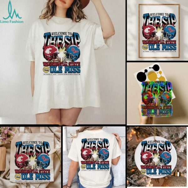 Washington State Cougars vs. Ole Miss Rebels welcome to the sip 2025 shirt