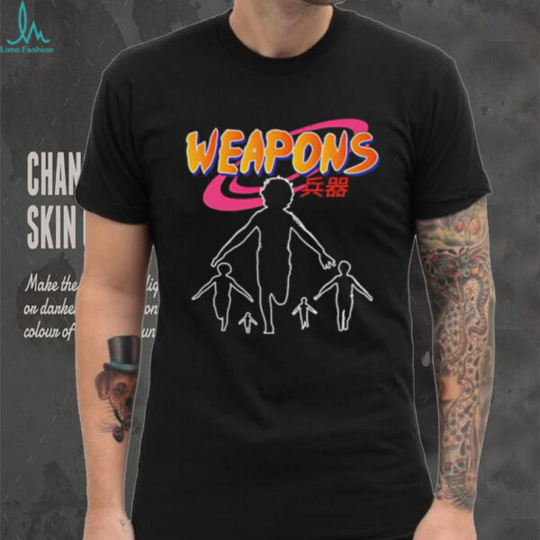 Weapons Naruto anime ninja silhouette shirt