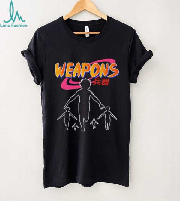 Weapons Naruto anime ninja silhouette shirt