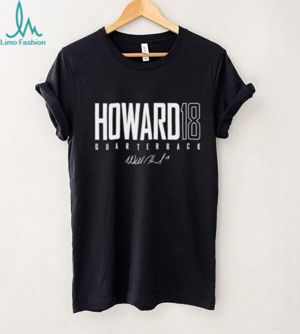 Will Howard 18 Pittsburgh Steelers Quarterback autographed shirt