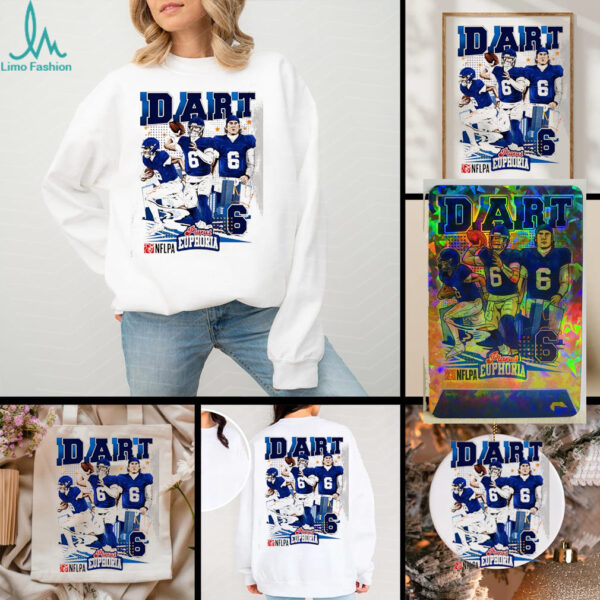 Jaxson Dart player New York Giants NFL Planet Euphoria graphic shirt