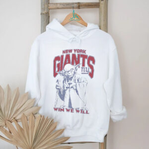 New York Giants Star Wars Yoda Win We Will Vintage Football T Shirt