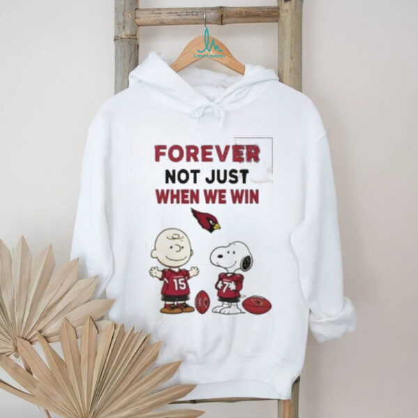 Charlie Brown Snoopy Carolina Panthers Forever Not Just When We Win shirt