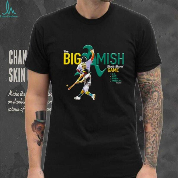 The Big Amish Nick Kurtz Oakland Athletics Rookie Record game shirt