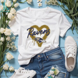 Baltimore Ravens Football spray heart shirt