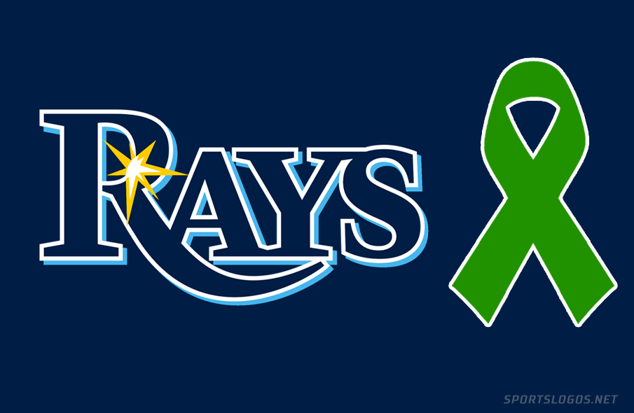 tampa bay rays mental health awareness green ribbon sportslogosnet