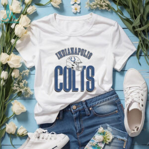 Indianapolis Colts Gameday Couture White Oversized Classic Fierce Focus T Shirt