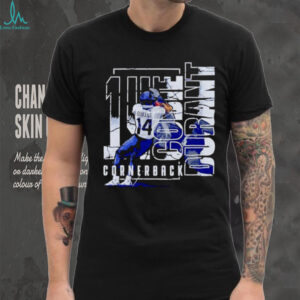 14 Go Durant Cornerback football player graphic shirt