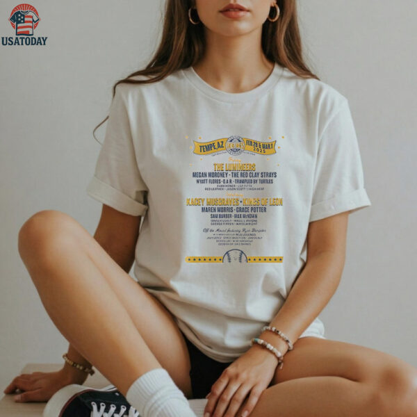 2025 Extra Innings Festival AZ 2025 extra world series lineup logo shirt