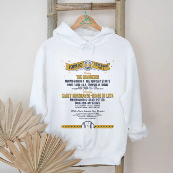 2025 Extra Innings Festival AZ 2025 extra world series lineup logo shirt