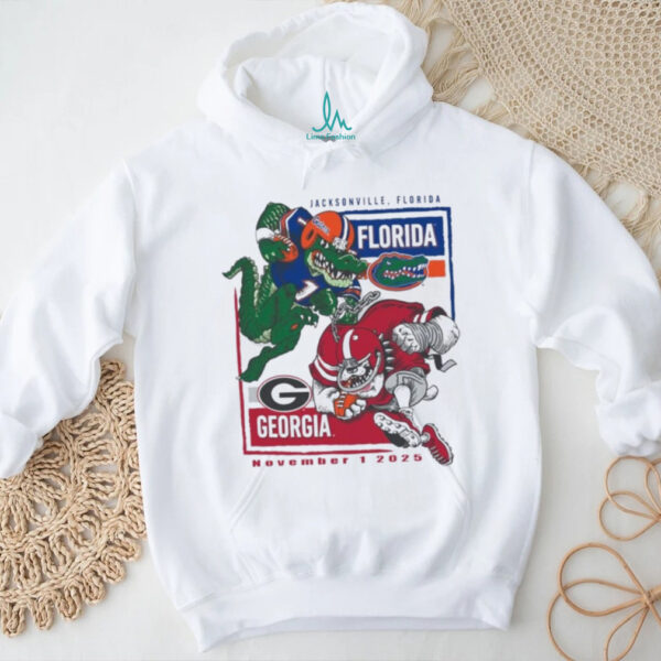 2025 Rivalry Game Georgia Bulldogs Vs Florida Gators Mascot shirt
