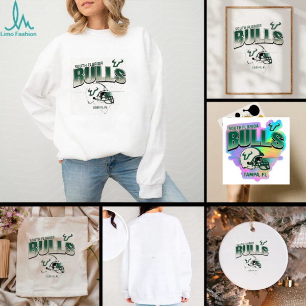 2025 USF football helmet grid shirt