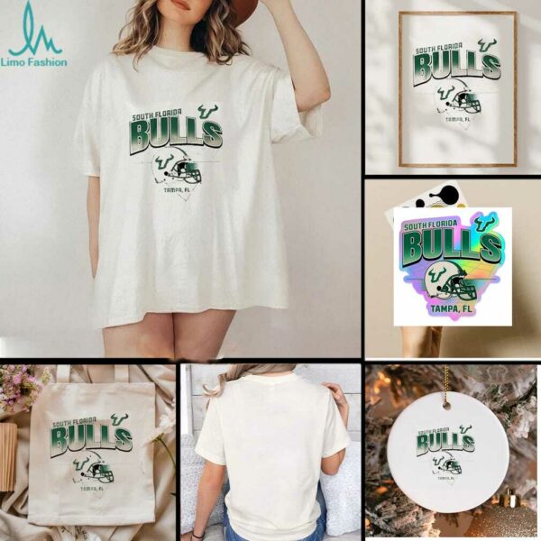 2025 USF football helmet grid shirt