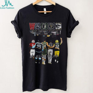 Wisconsin Sports team Skyline Jones Gravel Yelich Rodgers signature shirt