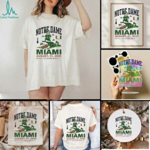 Notre Dame vs Miami Hurricanes hard rock stadium Miami gardens Fl 2025 shirt