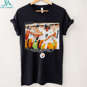 Aaron Rodgers 8 September 7 2025 Pittsburgh Steelers player photo shirt