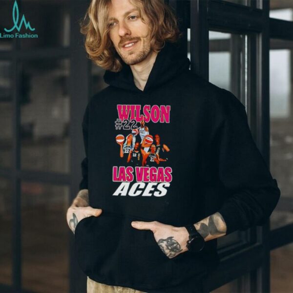 Aja Wilson #22 Aces Basketball Player Graphic Shirt