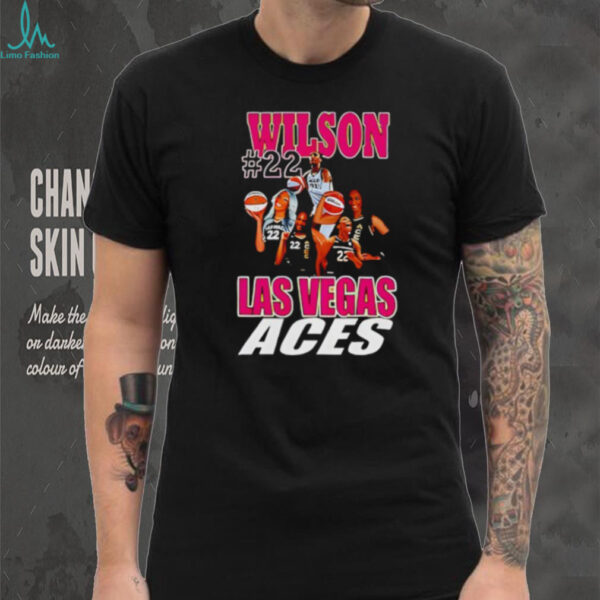 Aja Wilson #22 Aces Basketball Player Graphic Shirt