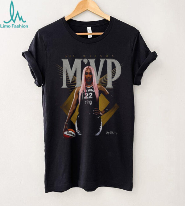 A’ja Wilson MVP Las Vegas Aces Basketball player signature shirt